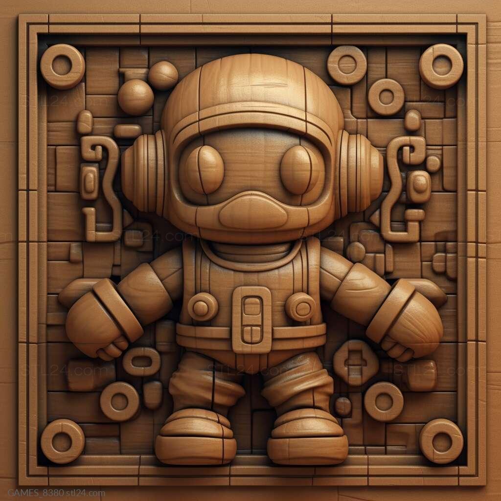 Games - Bomberman 4, GAMES_8380. 3D stl model for CNC